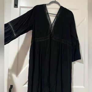Chic Soul-Black long sleeve dress 2X